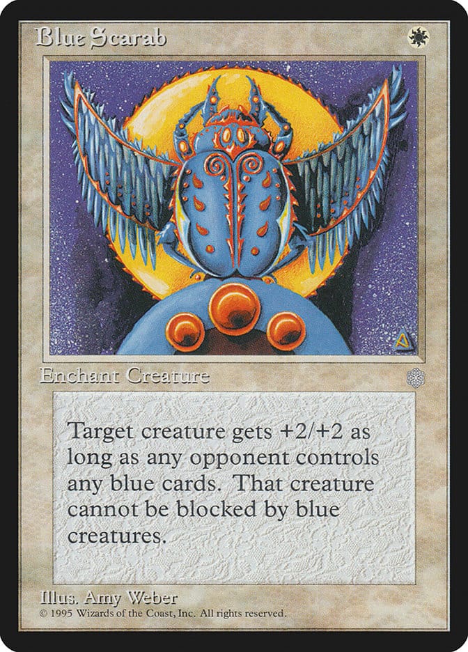 Blue Scarab [Ice Age] Magic: The Gathering
