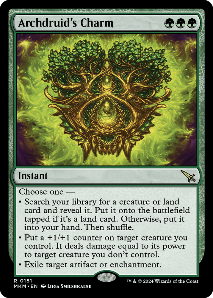 Archdruid's Charm [Murders at Karlov Manor] Magic: The Gathering