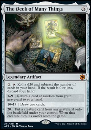The Deck of Many Things (Promo Pack) [Dungeons & Dragons: Adventures in the Forgotten Realms Promos] Magic: The Gathering