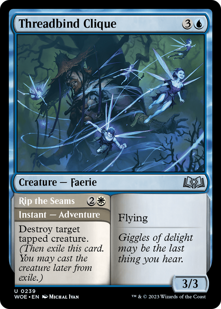 Threadbind Clique // Rip the Seams [Wilds of Eldraine] Magic: The Gathering