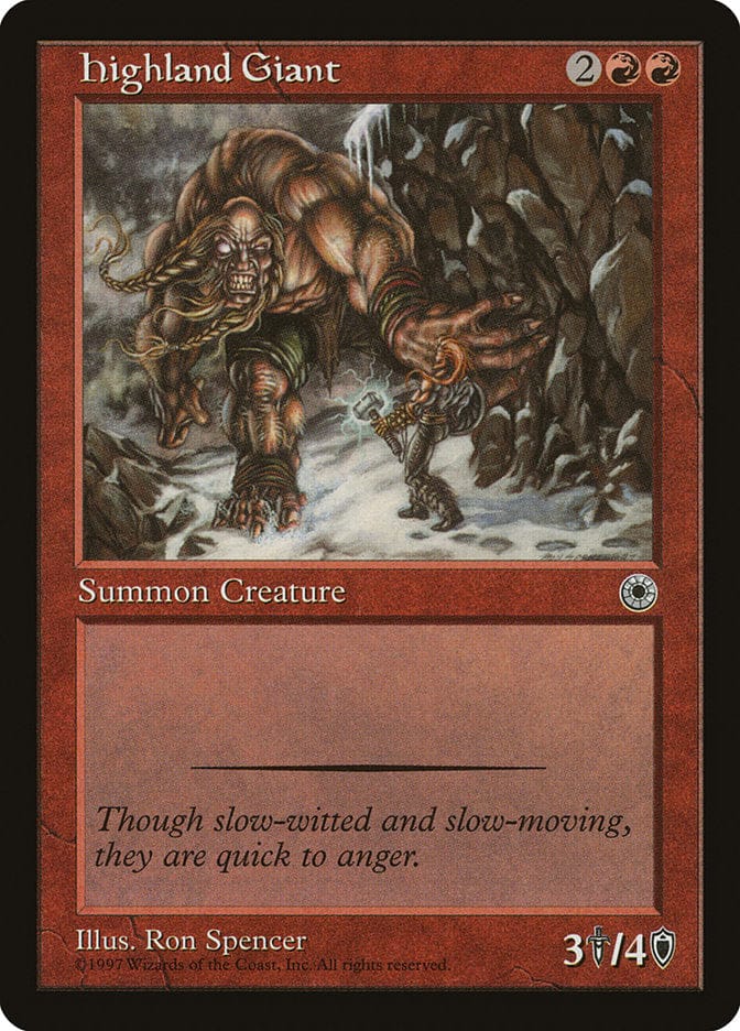 Highland Giant [Portal] Magic: The Gathering