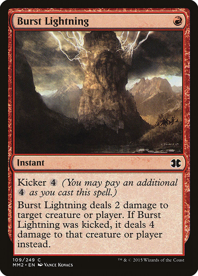 Burst Lightning [Modern Masters 2015] Magic: The Gathering