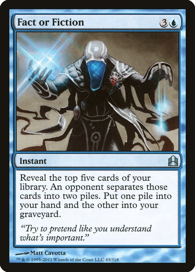 Fact or Fiction [Commander 2011] Magic: The Gathering
