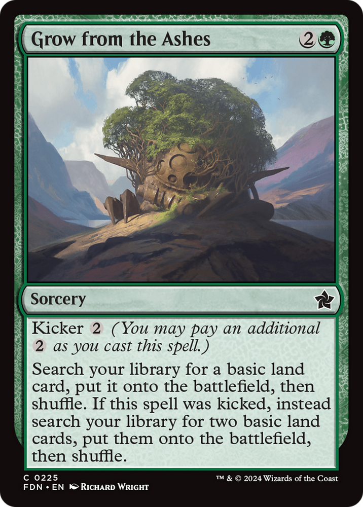 Grow from the Ashes [Foundations] Magic: The Gathering