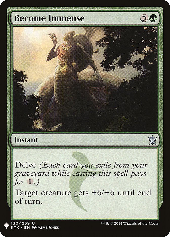 Become Immense [Mystery Booster] Magic: The Gathering