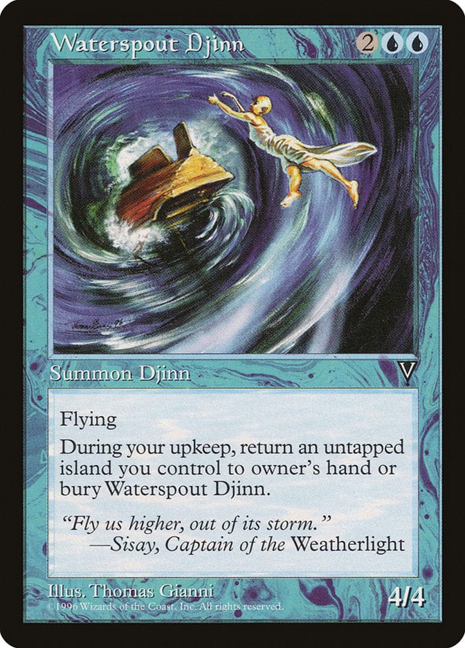 Waterspout Djinn [Visions] Magic: The Gathering