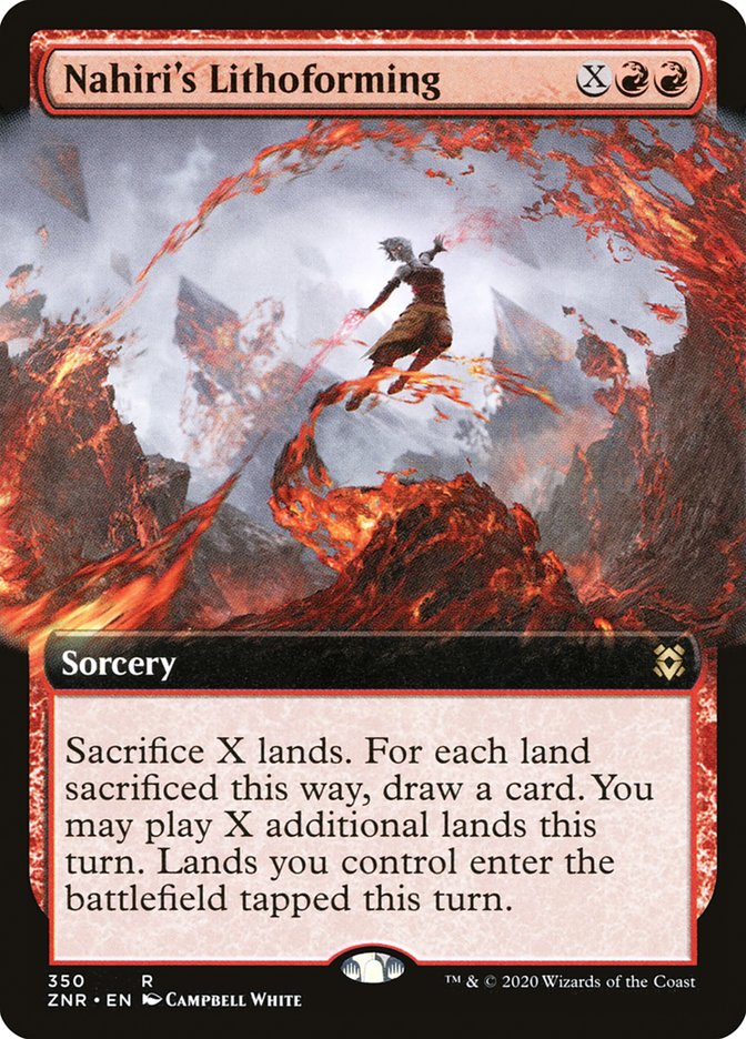 Nahiri's Lithoforming (Extended Art) [Zendikar Rising] Magic: The Gathering