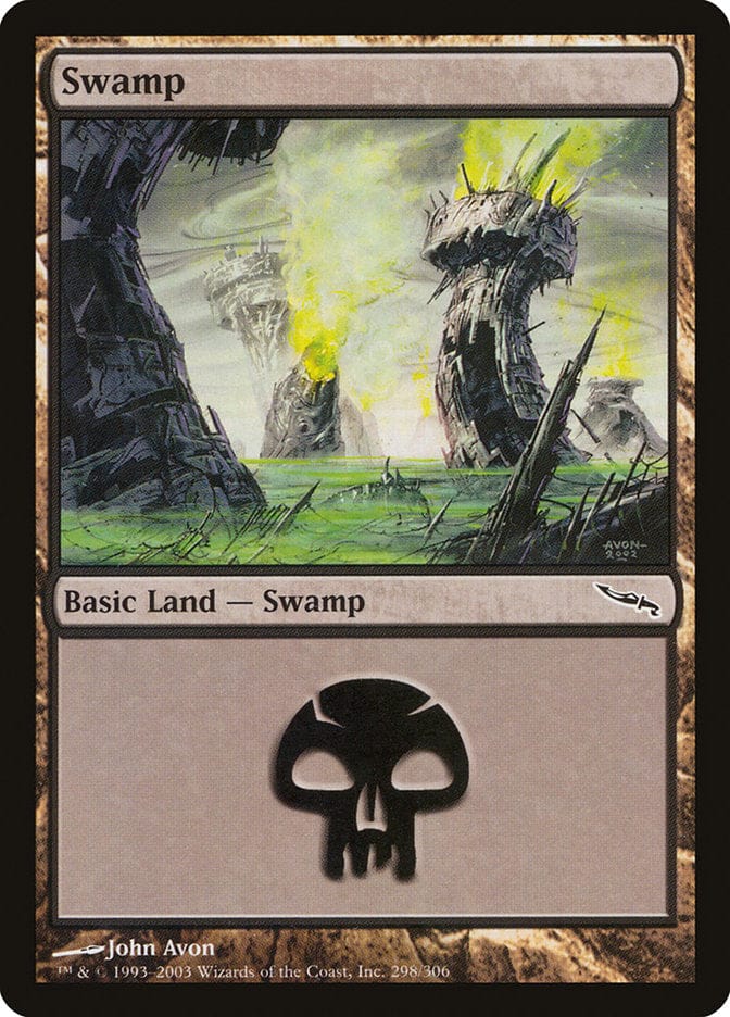 Swamp (298) [Mirrodin] Magic: The Gathering