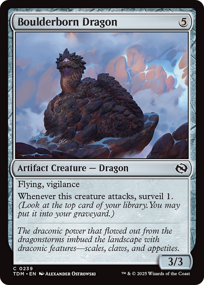 Boulderborn Dragon [Tarkir: Dragonstorm] Magic: The Gathering
