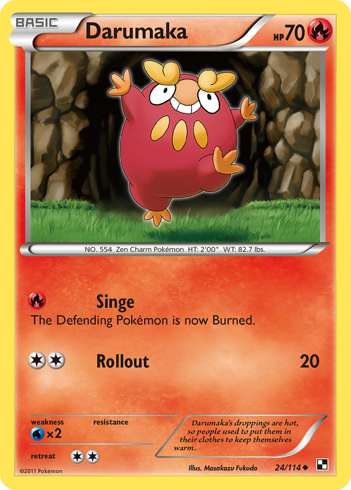 Darumaka (24/114) [Black & White: Base Set] Pokémon