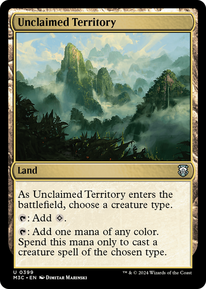 Unclaimed Territory (Ripple Foil) [Modern Horizons 3 Commander] Magic: The Gathering
