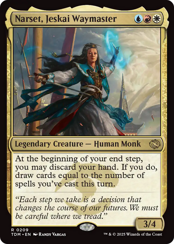 Narset, Jeskai Waymaster [Tarkir: Dragonstorm] Magic: The Gathering