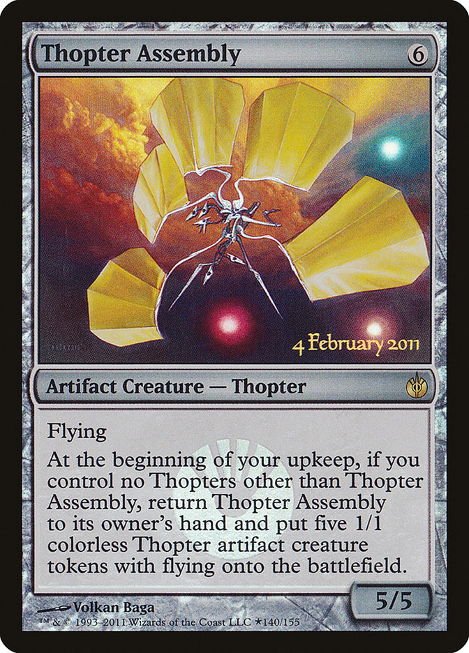 Thopter Assembly [Mirrodin Besieged Prerelease Promos] Magic: The Gathering