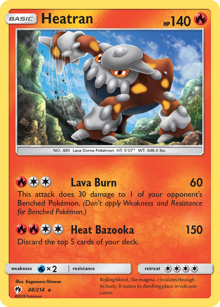 Heatran (48/214) [Sun & Moon: Lost Thunder] Pokémon