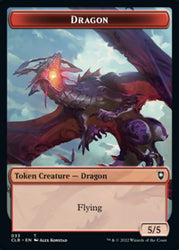 Gold // Dragon Double-Sided Token [Commander Legends: Battle for Baldur's Gate Tokens] Magic: The Gathering