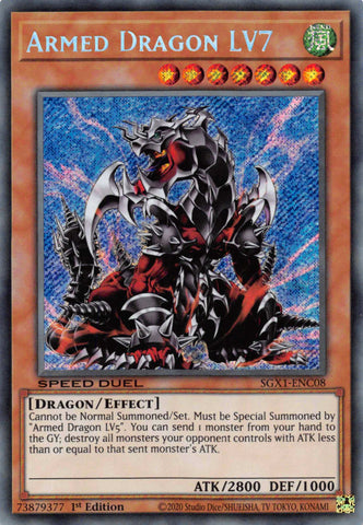 Armed Dragon LV7 [SGX1-ENC08] Secret Rare - Yugioh Cards For Your TCG Needs!