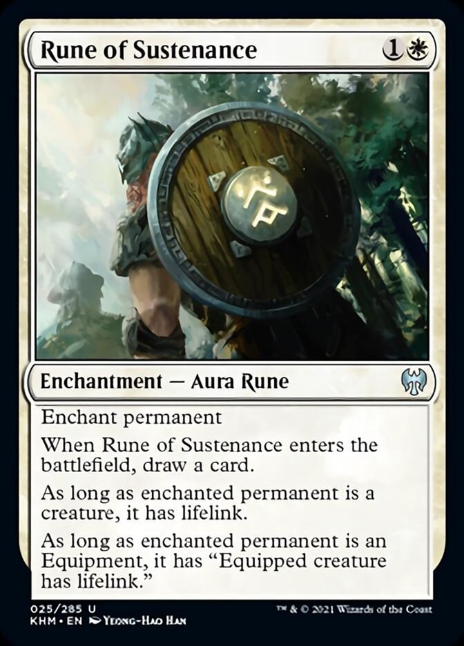 Rune of Sustenance [Kaldheim] Magic: The Gathering