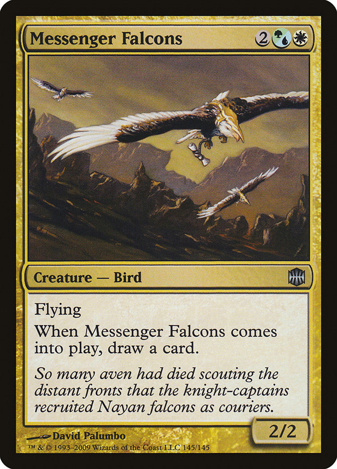 Messenger Falcons [Alara Reborn] Magic: The Gathering