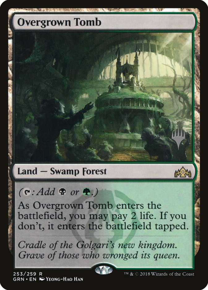 Overgrown Tomb (Promo Pack) [Guilds of Ravnica Promos] Magic: The Gathering