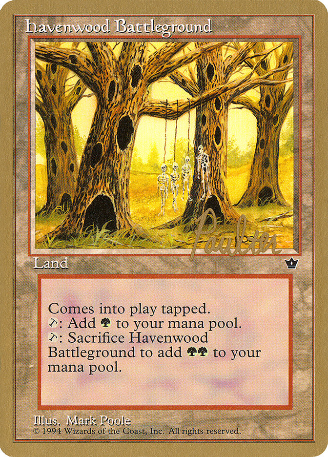 Havenwood Battleground (Preston Poulter) [Pro Tour Collector Set] Magic: The Gathering
