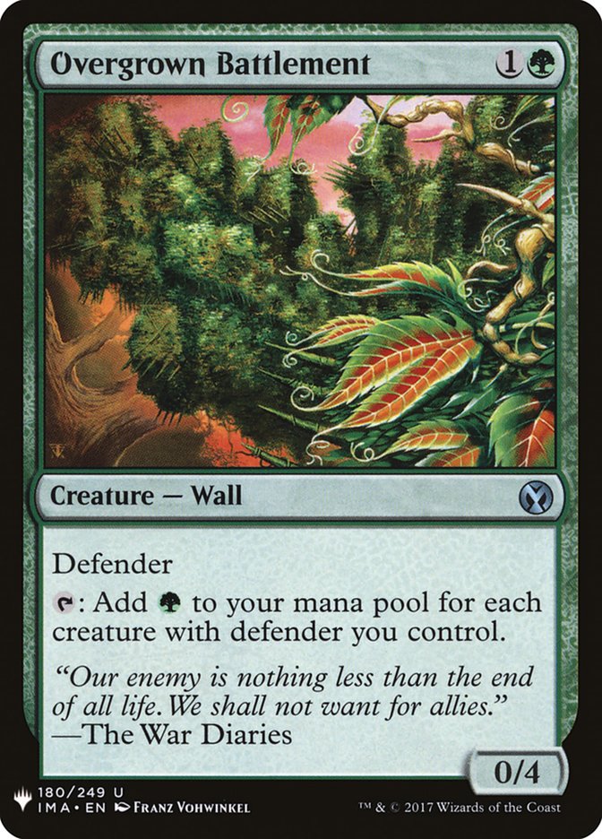 Overgrown Battlement [Mystery Booster] Magic: The Gathering