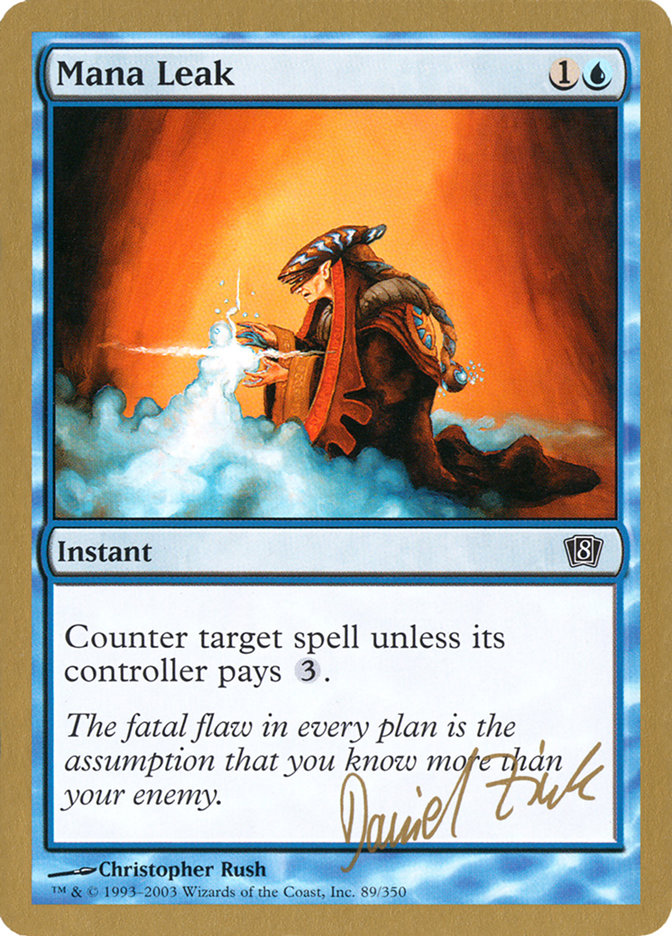 Mana Leak (Daniel Zink) [World Championship Decks 2003] Magic: The Gathering