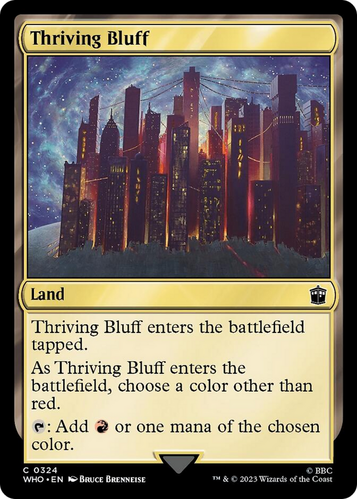 Thriving Bluff [Doctor Who] Magic: The Gathering