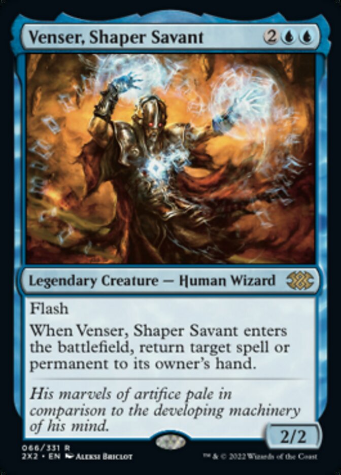 Venser, Shaper Savant [Double Masters 2022] Magic: The Gathering