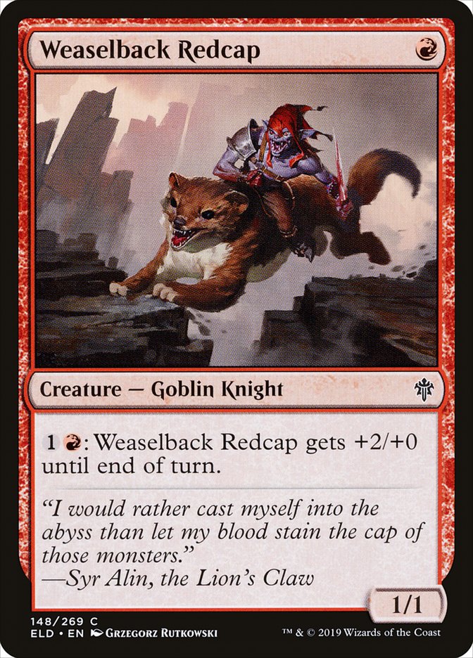Weaselback Redcap [Throne of Eldraine] Magic: The Gathering