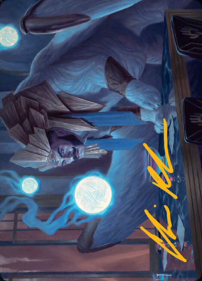 Tivit, Seller of Secrets Art Card (Gold-Stamped Signature) [Streets of New Capenna Art Series] Magic: The Gathering