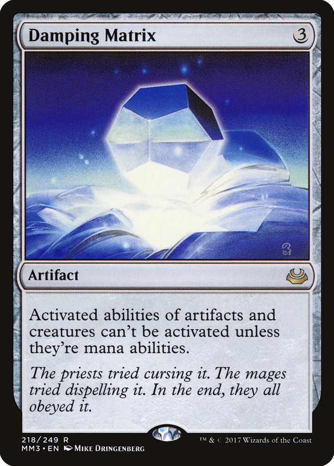 Damping Matrix [Modern Masters 2017] Magic: The Gathering
