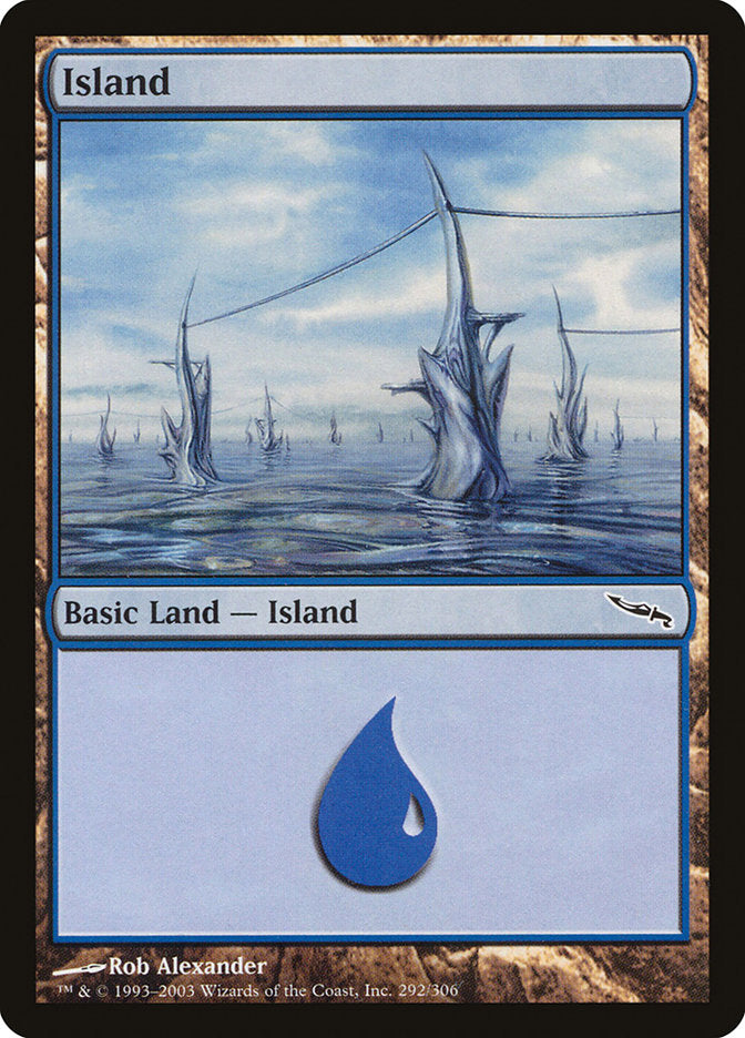 Island (292) [Mirrodin] Magic: The Gathering