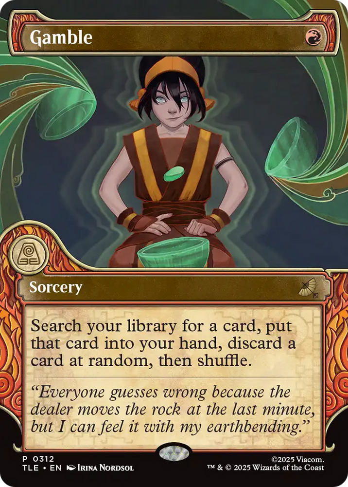 Gamble (Showcase) [Avatar: The Last Airbender: Eternal-Legal] Magic: The Gathering