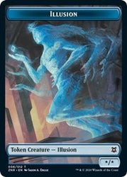 Illusion // Insect Double-Sided Token [Zendikar Rising Tokens] Magic: The Gathering