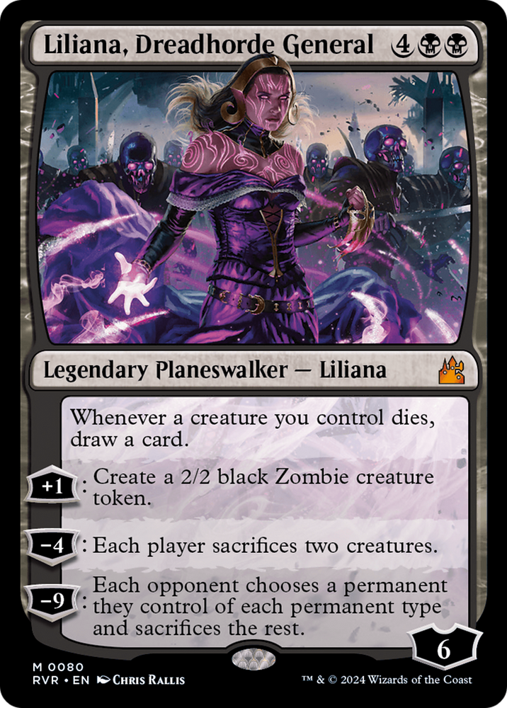 Liliana, Dreadhorde General [Ravnica Remastered] Magic: The Gathering