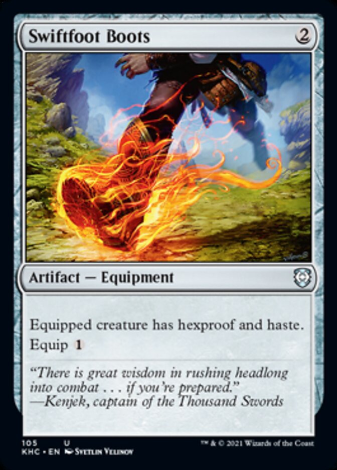 Swiftfoot Boots [Kaldheim Commander] Magic: The Gathering