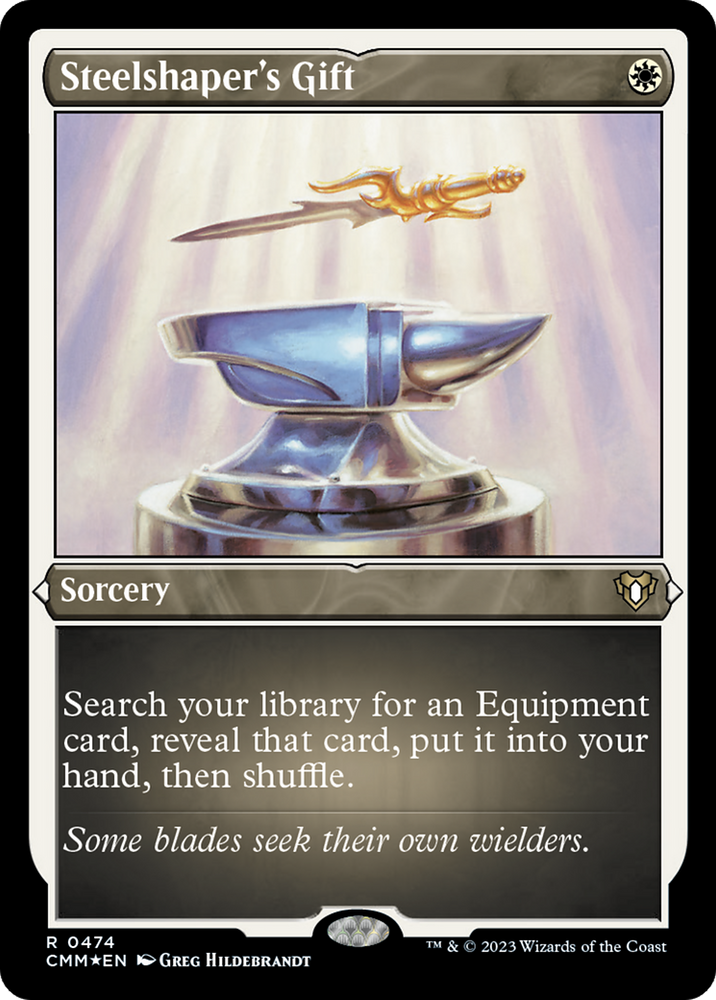 Steelshaper's Gift (Foil Etched) [Commander Masters] Magic: The Gathering