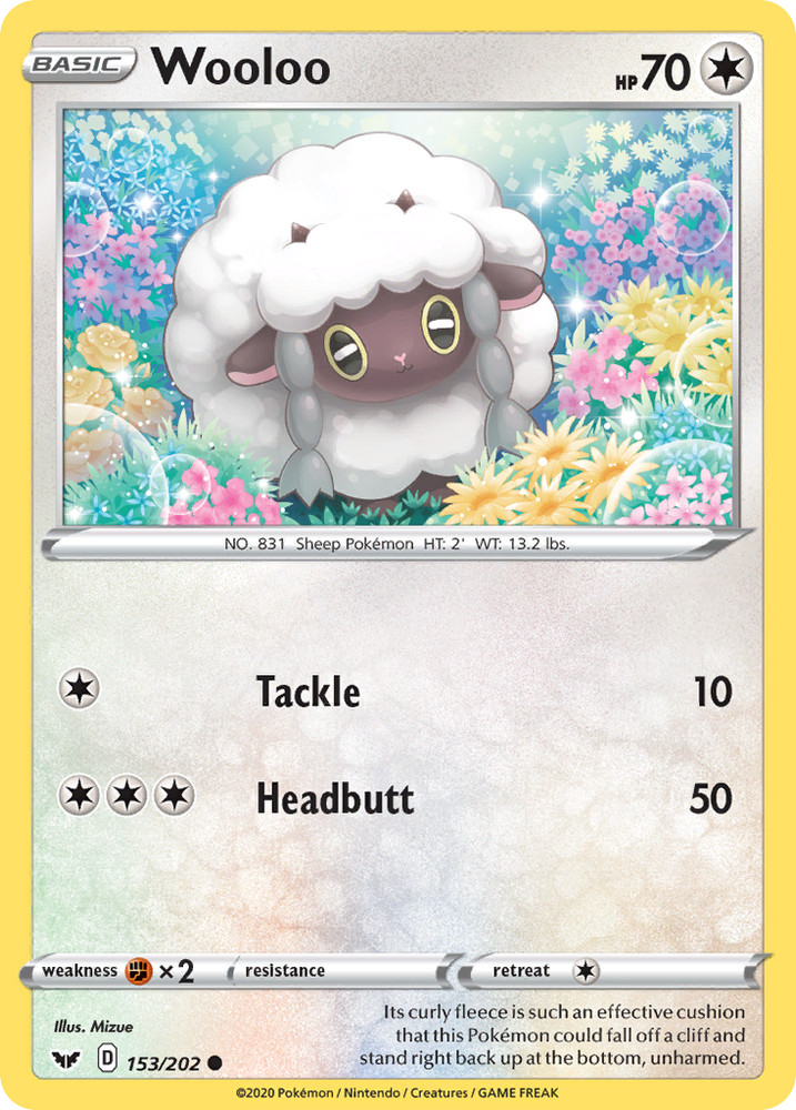 Wooloo (153/202) [Sword & Shield: Base Set] Pokémon