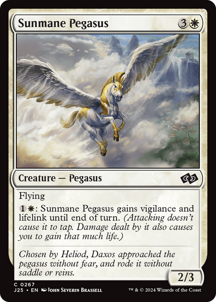Sunmane Pegasus [Foundations Jumpstart] Magic: The Gathering