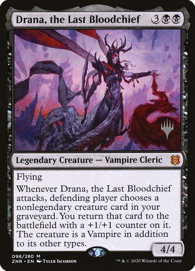 Drana, the Last Bloodchief (Promo Pack) [Zendikar Rising Promos] Magic: The Gathering