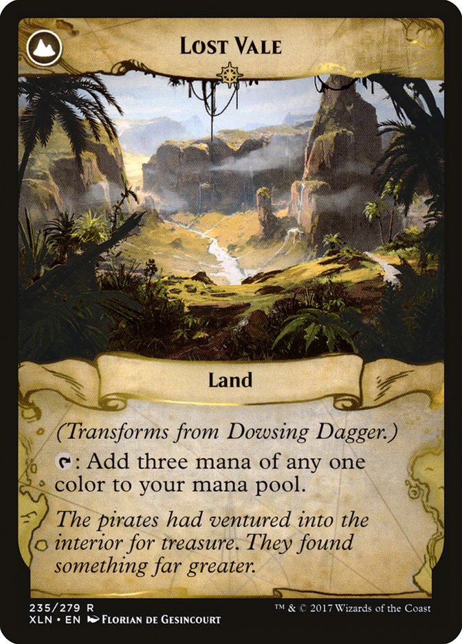 Dowsing Dagger // Lost Vale [Ixalan] Magic: The Gathering