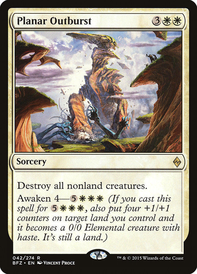 Planar Outburst [Battle for Zendikar] Magic: The Gathering