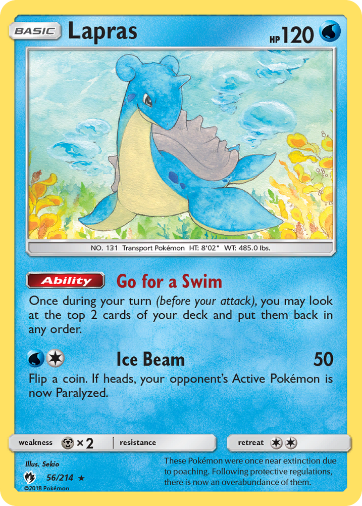 Lapras (56/214) [Sun & Moon: Lost Thunder] Pokémon