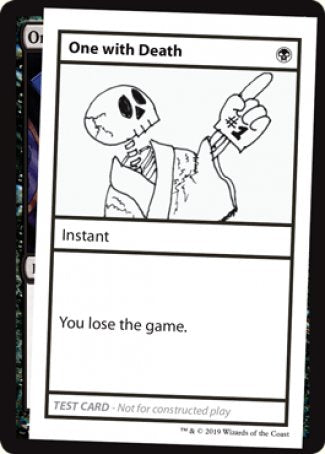 One with Death (2021 Edition) [Mystery Booster Playtest Cards] Magic: The Gathering
