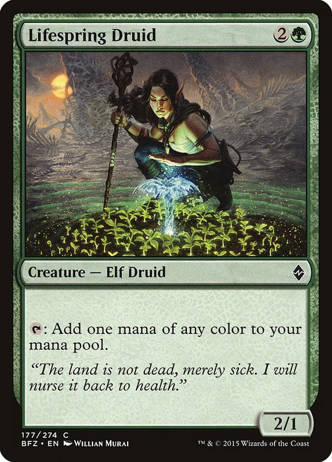 Lifespring Druid [Battle for Zendikar] Magic: The Gathering