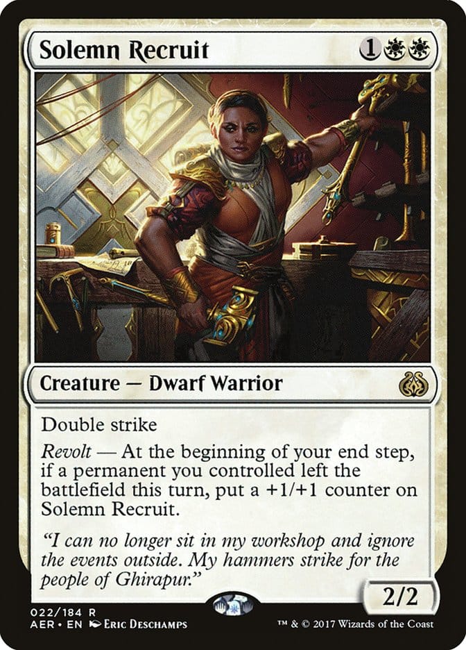 Solemn Recruit [Aether Revolt] Magic: The Gathering