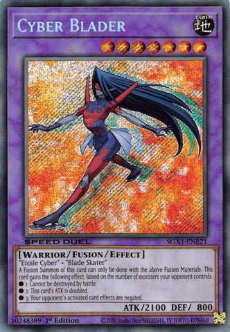 Cyber Blader [SGX1-ENE21] Secret Rare - Yugioh Cards For Your TCG Needs!