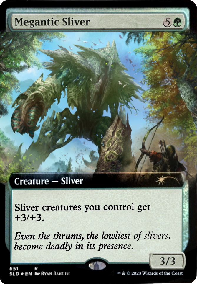 Megantic Sliver (Extended Art) [Secret Lair Drop Promos] Magic: The Gathering