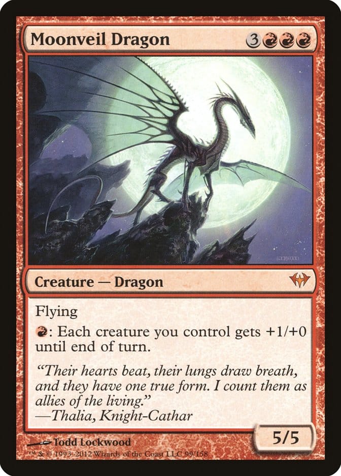 Moonveil Dragon [Dark Ascension] Magic: The Gathering