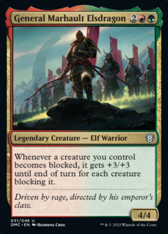 General Marhault Elsdragon [Dominaria United Commander] Magic: The Gathering